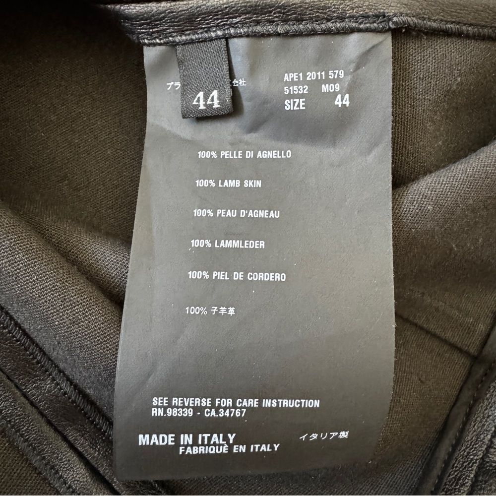 Prada Black Lamb Skin Pencil Skirt - Picture 10 of 11